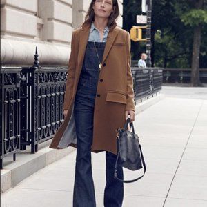 Madewell Teatro Swing Coat in Caramel